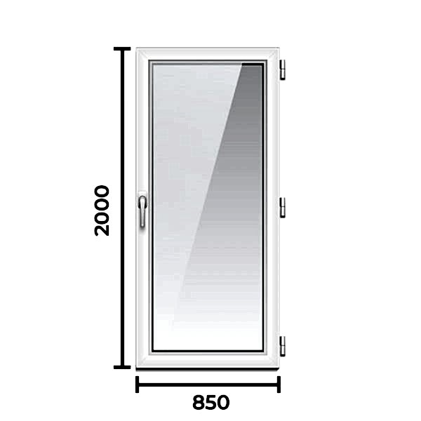 Окно ПВХ Brusbox 60 2000x850 2 камерный профиль