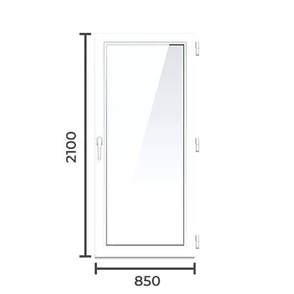 Окно ПВХ Brusbox 60 2100x850 2 камерный профиль